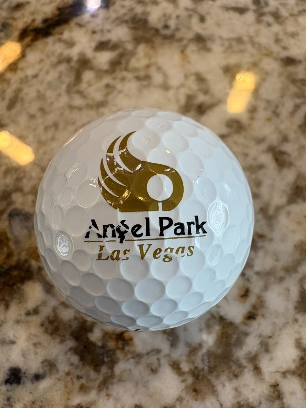 1 Angel Park Golf Club Logo Las Vegas Nevada Golf Ball - Titleist AVX White